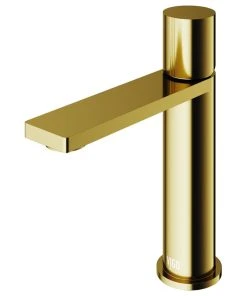 VIGO Halsey Single Hole Bathroom Faucet, Matte Gold
