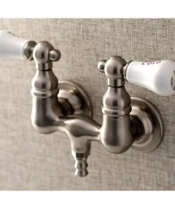 Kingston Brass Aqua Vintage 3-3/8" Wall Mount Tub Faucet, Brushed Nickel -Moen-shop 9a2160cb0b52701e 1957 w800 h800 b0 p0