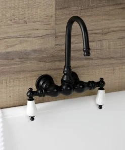 Kingston Brass AE5T0 3-3/8" Wall Mount Tub Faucet, Matte Black -Moen-shop 9b212c2e013fb742 0039 w800 h800 b0 p0