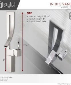 STYLISH Single Handle Bathroom Faucet For Single Hole Brass Vessel Mixer Tap -Moen-shop 9b4170b500edb5b5 4078 w800 h800 b0 p0