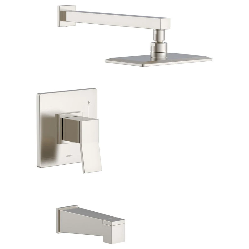 Gerber Plumbing Avian Single Handle Tub & Shower Trim Kit 1.75gpm Chrome, Brushed Nickel 2 Gerber Plumbing Avian Single Handle Tub & Shower Trim Kit 1.75gpm Chrome, Brushed Nickel - Image 2