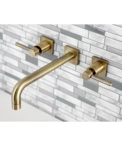 Kingston Brass KS6023DL Wall Mount Tub Faucet, Antique Brass -Moen-shop 9bf19875013fb66a 0633 w800 h800 b0 p0