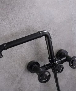 HOMARY Ruth Industrial Pipe Wall Mounted Bathtub Filler Faucet, Hand Shower 13 HOMARY Ruth Industrial Pipe Wall Mounted Bathtub Filler Faucet, Hand Shower -Moen-shop 9c216fa302173b4f 8835 w800 h800 b0 p0