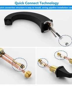 Maxwell Bathroom & Kitchen Inc 8 Inch Widespread Double Handles Bathroom Faucet With Pop Up Drain, Matte Black 8 Maxwell Bathroom & Kitchen Inc 8 Inch Widespread Double Handles Bathroom Faucet With Pop Up Drain, Matte Black -Moen-shop 9c414e250f62cf6b 0948 w800 h800 b1 p0