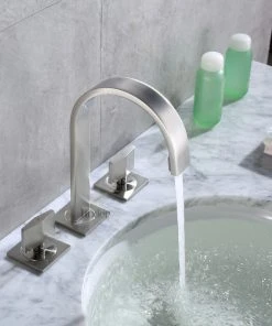 Luxier WSP05-T 2-Handle Widespread Bathroom Faucet With Drain, Brushed Nickel 15 Luxier WSP05-T 2-Handle Widespread Bathroom Faucet With Drain, Brushed Nickel -Moen-shop 9e11b8bf01661509 4883 w800 h800 b0 p0