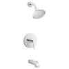 Kohler K-TS97074-4G Pitch Tub And Shower Trim Package - Chrome