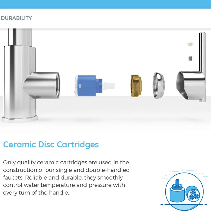 MR Direct Sinks And Faucets Vessel Faucet, Brushed Nickel 4 MR Direct Sinks And Faucets Vessel Faucet, Brushed Nickel - Image 4