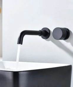 Allfixture Wall Mounted Brass Matt Black Single Handle Bathtub Faucet -Moen-shop 9fe1ac050343afa3 0270 w800 h800 b0 p0