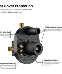 Kibi USA Circular Pressure 3-Function Shower System, Rough-In Valve, Matte Black 21 Kibi USA Circular Pressure 3-Function Shower System, Rough-In Valve, Matte Black -Moen-shop a071134a03375b2c 5029 w800 h800 b1 p0