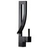 HOMARY Modern Design Single Lever Handle 1-Hole Bathroom Sink Faucet With Waterfall, Bl