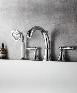 Vinnova Julius Roman Tub Faucet With Hand-Held Shower -Moen-shop a3418e04009c4628 4895 w800 h800 b0 p0