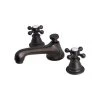 Water Creation Lever Handles-American Widespread Lavatory Faucet, Oil Rubbed Bronze Finish With