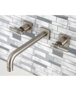 Kingston Brass KS6028ML Wall Mount Tub Faucet, Brushed Nickel -Moen-shop a4415fcf013fb719 1377 w800 h800 b0 p0