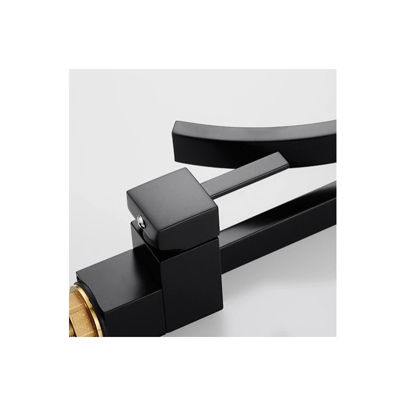 HOMARY Modern Design Single Lever Handle 1-Hole Bathroom Sink Faucet With Waterfall, Bl 7 HOMARY Modern Design Single Lever Handle 1-Hole Bathroom Sink Faucet With Waterfall, Bl - Image 7