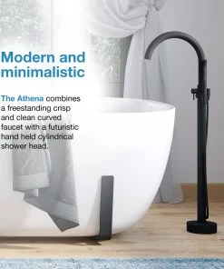 OVE Decors Athena Freestanding Tub Faucet With Handheld, Matte Black -Moen-shop a641e6cf036d5544 9912 w800 h800 b0 p0