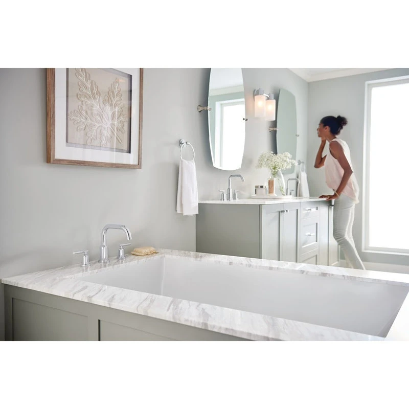 Moen Gibson Chrome Two-Handle Roman Tub Faucet T961 7 Moen Gibson Chrome Two-Handle Roman Tub Faucet T961 - Image 7