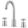 Ancona Prima 3-Piece Bathroom Faucet Set, Chrome