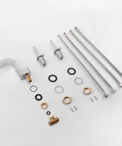 HOMARY Widespread Waterfall Bathroom Sink Faucet,Deck Mount Bathroom Mixer Faucet, Chro -Moen-shop a7e16aa30ef076de 7989 w800 h800 b0 p0