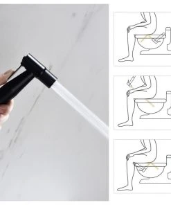 Wellfor Group LLC Wellfor Handheld Bidet Sprayer Attachment For Toilet, Matte Black 14 Wellfor Group LLC Wellfor Handheld Bidet Sprayer Attachment For Toilet, Matte Black -Moen-shop a7f1cdfb01d408ea 2053 w800 h800 b1 p0
