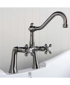 Kingston Brass 7" Center Deck Mount Clawfoot Tub Faucet, Brushed Nickel -Moen-shop a851ed1b0bd8d06b 4338 w800 h800 b0 p0
