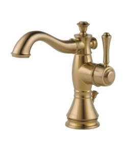 Delta Faucet Delta Cassidy Single Handle Bathroom Faucet, Champagne Bronze, 597LF-CZMPU