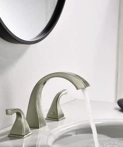 Maxwell Bathroom & Kitchen Inc 8" Brass Widespread Bathroom Sink Faucet, Brushed Nickel 10 Maxwell Bathroom & Kitchen Inc 8" Brass Widespread Bathroom Sink Faucet, Brushed Nickel -Moen-shop aa416cae0dd8e4d9 2990 w800 h800 b0 p0