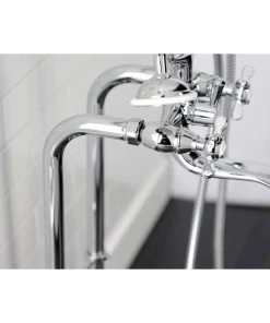 Kingston Brass CCK246K1 Freestanding Tub Faucet Package With Supply Line, Polished Chrome -Moen-shop ab91082f013fbf4a 9958 w800 h800 b0 p0