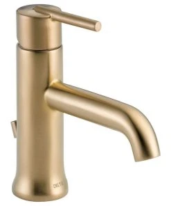 Delta Faucet Delta Trinsic Single Handle Bathroom Faucet, Champagne Bronze, 559LF-CZMPU