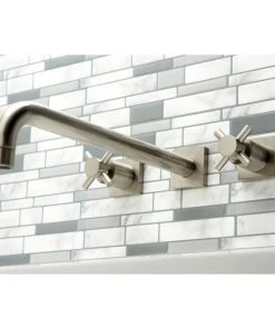 Kingston Brass KS6048DX Wall Mount Tub Faucet, Brushed Nickel -Moen-shop ae81f69c013fb857 1405 w800 h800 b0 p0