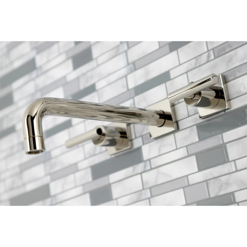 Kingston Brass KS6026CML Wall Mount Tub Faucet, Polished Nickel 4 Kingston Brass KS6026CML Wall Mount Tub Faucet, Polished Nickel - Image 4