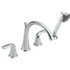 Delta Faucet Delta T4738 Lahara Deck Mounted Roman Tub Filler Trim - Chrome