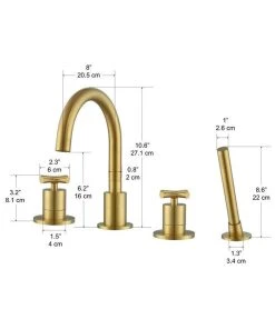 Ancona Two Handle Roman Tub Faucet In Brushed Titanium Gold -Moen-shop afd1d5b70115530b 3997 w800 h800 b1 p0
