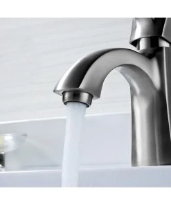 Anzzi Alto Series Single Hole Single-Handle Mid-Arc Bathroom Faucet, Brushed Nickel -Moen-shop b1a1e8b30b7351f3 7762 w800 h800 b0 p0