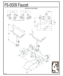 Water Creation Vintage Classic Wall Mount Tub Faucet With Handshower, Brushed Nickel Finish Wit -Moen-shop b2017245073243c3 4690 w800 h800 b1 p0
