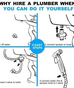 Wellfor Group LLC Wellfor Handheld Bidet Sprayer Attachment For Toilet, Matte Black 16 Wellfor Group LLC Wellfor Handheld Bidet Sprayer Attachment For Toilet, Matte Black -Moen-shop b2519d1601d408ee 2053 w800 h800 b1 p0