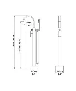 HOMARY Brushed Nickel Freestanding Tub Filler Brass Single Handle With Handheld Shower 23 HOMARY Brushed Nickel Freestanding Tub Filler Brass Single Handle With Handheld Shower -Moen-shop b3011fc8017bc042 2898 w800 h800 b1 p0
