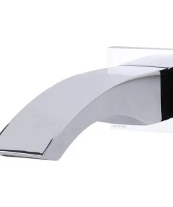 Alfi Trade ALFI Brand AB3301 Curved Wall Mounted Tub Filler Bathroom Spout - Polished