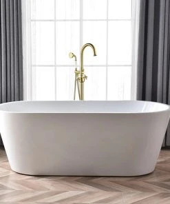 Vanity Art LLC Vanity Art 47" Freestanding Bathtub Faucet, Brushed Brass -Moen-shop b4310125027915d7 0601 w800 h800 b0 p0