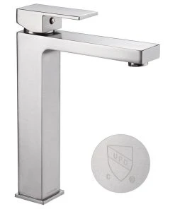 Aquaterior Modern Bathroom Faucet Tall Cold & Hot Water Above Counter Vessel Sink Nickel -Moen-shop b451202a0d8f3e0b 3421 w800 h800 b1 p0