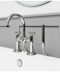 Pfister LG6-3TB Tisbury Wall Mounted Tub Filler - Polished Nickel -Moen-shop b4615e110d270377 0275 w800 h800 b0 p0