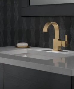 Delta Faucet Delta Vero Single Handle Bathroom Faucet, Champagne Bronze, 553LF-CZ -Moen-shop b471c4ea032de74e 8920 w800 h800 b0 p0
