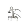 Kingston Brass Aqua Vintage Wall Mount Clawfoot Tub Faucet, Brushed Nickel