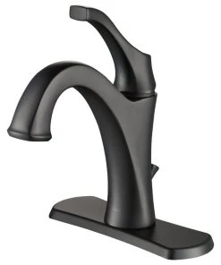 Kraus USA, Inc. Arlo Single Handle 1-Hole Bathroom Basin Faucet, Lift Rod Drain, Matte Black -Moen-shop b8f113f800e5e724 3160 w800 h800 b1 p0