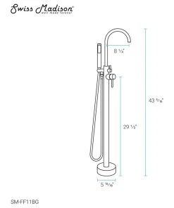 Swiss Madison Ivy Freestanding Bathtub Faucet, Brushed Gold 21 Swiss Madison Ivy Freestanding Bathtub Faucet, Brushed Gold -Moen-shop b931767201d48a1a 9477 w800 h800 b1 p0