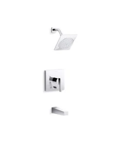Kohler Honesty Pressure-Balancing Bath/Shower Trim Set, Polished Chrome