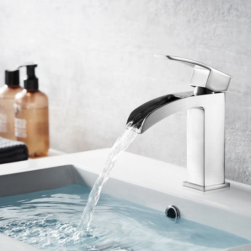 Vinnova Liberty Single-Handle Basin Bathroom Faucet, Satin Nickel 5 Vinnova Liberty Single-Handle Basin Bathroom Faucet, Satin Nickel - Image 5