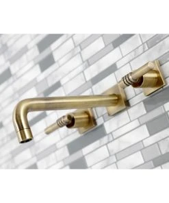 Kingston Brass KS6023ML Wall Mount Tub Faucet, Antique Brass -Moen-shop bd212afc013fb729 0641 w800 h800 b0 p0