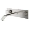 VIGO Titus Dual Lever Wall Mount Bathroom Faucet, Brushed Nickel