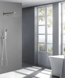 Wellfor Group LLC Wellfor Shower Set, 9.8" Rain Shower Head With Handheld Shower, Tub Spout, Brush 9 Wellfor Group LLC Wellfor Shower Set, 9.8" Rain Shower Head With Handheld Shower, Tub Spout, Brush -Moen-shop c151f8fa020c6d58 0506 w800 h800 b0 p0