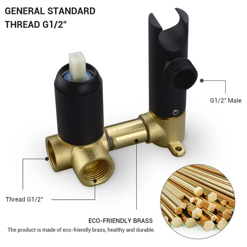 Morsale Wasser™ Brass Handheld Toilet Spray, Brushed Gold 3 Morsale Wasser™ Brass Handheld Toilet Spray, Brushed Gold - Image 3